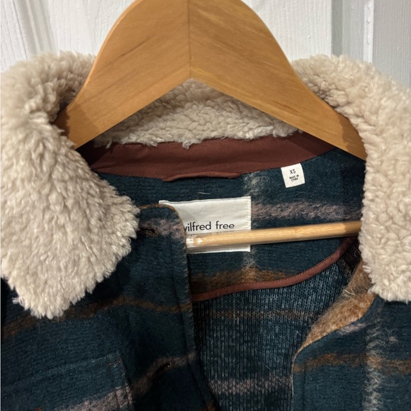 Wilfred Striped Teddy Jacket - Blue and Brown - Picture 3 of 3